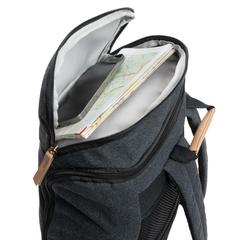 Vue Sac à dos ordinateur Impact AWARE™ en toile 16oz recyclé de couleur noir| Krokrodeal
