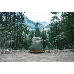 Vue Sac à dos ordinateur Impact AWARE™ en toile 16oz recyclé de couleur vert| Krokrodeal