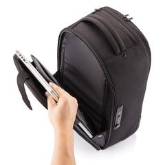 Vue Sac à dos trolley Bobby de couleur noir| Krokrodeal
