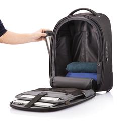 Vue Sac à dos trolley Bobby de couleur noir| Krokrodeal