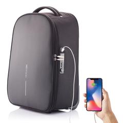 Vue Sac à dos trolley Bobby de couleur noir| Krokrodeal