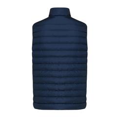 Vue Bodywarmer homme en polyester recyclé Iqoniq Meru de couleur bleu| Krokrodeal