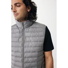 Vue Bodywarmer homme en polyester recyclé Iqoniq Meru de couleur gris| Krokrodeal