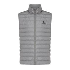 Vue Bodywarmer homme en polyester recyclé Iqoniq Meru de couleur gris| Krokrodeal