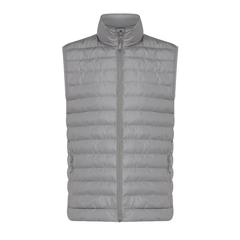 Vue Bodywarmer homme en polyester recyclé Iqoniq Meru de couleur gris| Krokrodeal