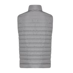 Vue Bodywarmer homme en polyester recyclé Iqoniq Meru de couleur gris| Krokrodeal
