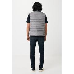 Vue Bodywarmer homme en polyester recyclé Iqoniq Meru de couleur gris| Krokrodeal