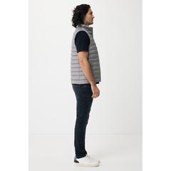 Vue Bodywarmer homme en polyester recyclé Iqoniq Meru de couleur gris| Krokrodeal