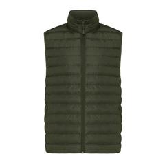 Vue Bodywarmer homme en polyester recyclé Iqoniq Meru de couleur vert| Krokrodeal