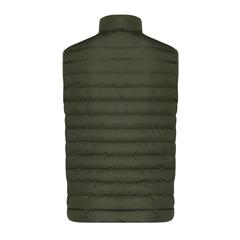 Vue Bodywarmer homme en polyester recyclé Iqoniq Meru de couleur vert| Krokrodeal