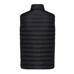Vue Bodywarmer homme en polyester recyclé Iqoniq Meru de couleur noir| Krokrodeal