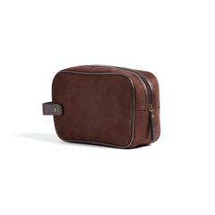 Vue VINGA Trousse de toilette Hunton de couleur marron| Krokrodeal