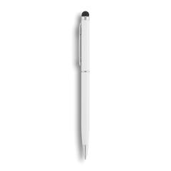 Vue Stylo-stylet fin en métal de couleur blanc| Krokrodeal