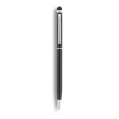Vue Stylo-stylet fin en métal de couleur noir| Krokrodeal