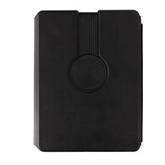 Vue Carnet de notes avec chargeur en PU recyclé RCS Swiss Peak de couleur noir| Krokrodeal