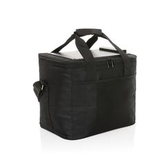 Vue Sac isotherme avec panneau solaire 5W en rPET AWARE™ Pedro de couleur noir| Krokrodeal