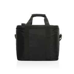 Vue Sac isotherme avec panneau solaire 5W en rPET AWARE™ Pedro de couleur noir| Krokrodeal