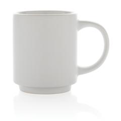 Vue Mug en céramique empilable de couleur blanc| Krokrodeal