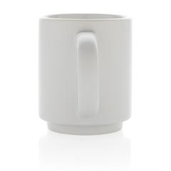 Vue Mug en céramique empilable de couleur blanc| Krokrodeal