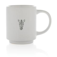 Vue Mug en céramique empilable de couleur blanc| Krokrodeal