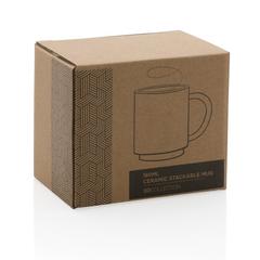 Vue Mug en céramique empilable de couleur blanc| Krokrodeal