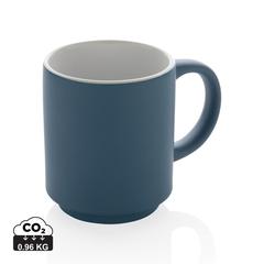 Vue Mug en céramique empilable de couleur bleu| Krokrodeal