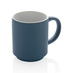 Vue Mug en céramique empilable de couleur bleu| Krokrodeal