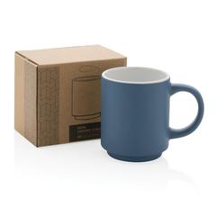 Vue Mug en céramique empilable de couleur bleu| Krokrodeal