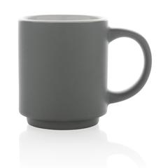 Vue Mug en céramique empilable de couleur gris| Krokrodeal