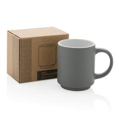 Vue Mug en céramique empilable de couleur gris| Krokrodeal