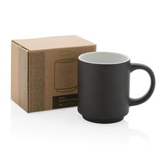 Vue Mug en céramique empilable de couleur noir| Krokrodeal