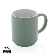 Vue Mug en céramique empilable de couleur vert| Krokrodeal