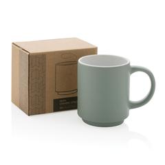 Vue Mug en céramique empilable de couleur vert| Krokrodeal