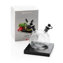 Vue Set huile et vinaigre Orbit de couleur noir| Krokrodeal