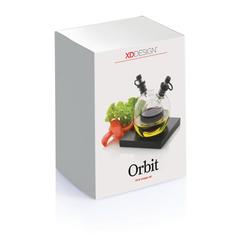 Vue Set huile et vinaigre Orbit de couleur noir| Krokrodeal