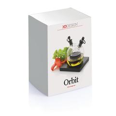 Vue Set huile et vinaigre Orbit de couleur noir| Krokrodeal
