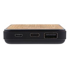 Vue Batterie de secours 5000mAh en plastique recyclé et RCS de couleur marron| Krokrodeal