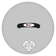 Vue Barbecue 30.5cm de couleur gris| Krokrodeal