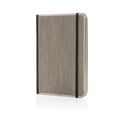 Vue Carnet A5 couverture imprimé bois Treeline de couleur gris| Krokrodeal