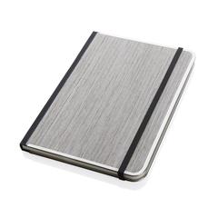 Vue Carnet A5 couverture imprimé bois Treeline de couleur gris| Krokrodeal