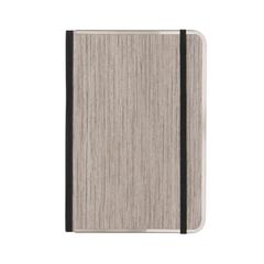 Vue Carnet A5 couverture imprimé bois Treeline de couleur gris| Krokrodeal