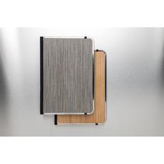 Vue Carnet A5 couverture imprimé bois Treeline de couleur gris| Krokrodeal