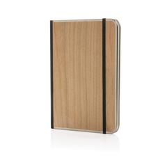 Vue Carnet A5 couverture imprimé bois Treeline de couleur marron| Krokrodeal