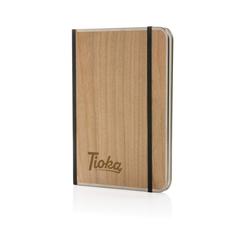 Vue Carnet A5 couverture imprimé bois Treeline de couleur marron| Krokrodeal