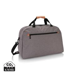 Vue Sac de voyage double ton Fashion sans PVC de couleur gris| Krokrodeal