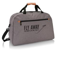 Vue Sac de voyage double ton Fashion sans PVC de couleur gris| Krokrodeal