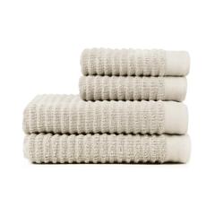 Vue VINGA Set de 4 serviettes Landro de couleur blanc| Krokrodeal