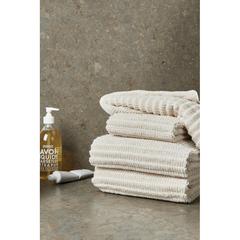 Vue VINGA Set de 4 serviettes Landro de couleur blanc| Krokrodeal