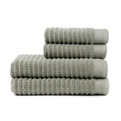 Vue VINGA Set de 4 serviettes Landro de couleur vert| Krokrodeal