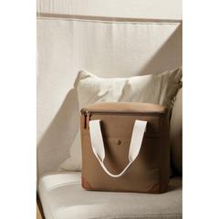 Vue Sac isotherme en rPET VINGA Sloane de couleur marron| Krokrodeal